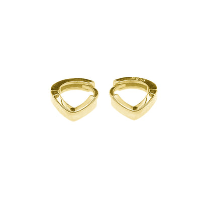 Wishbone Huggie Hoops