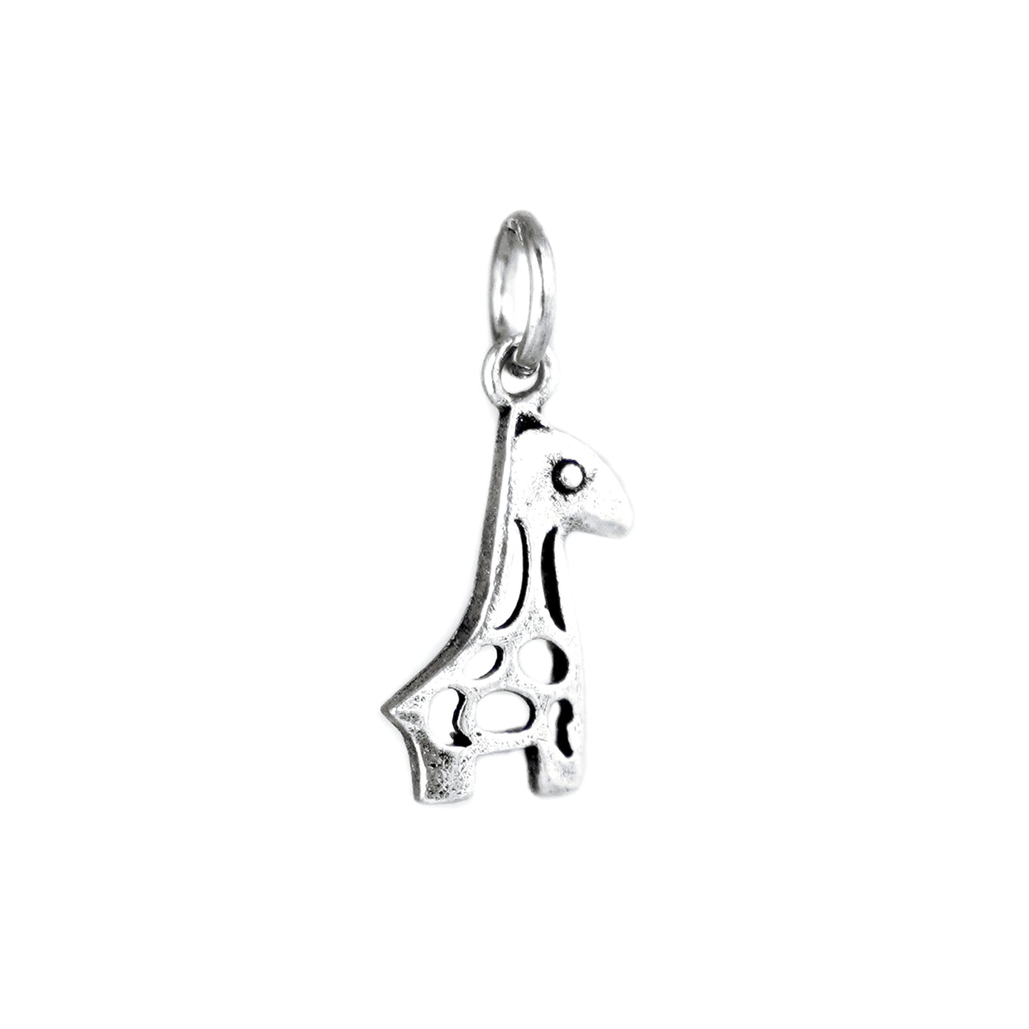 Sterling Silver Baby Giraffe Pendant Charm for Necklace & Bangle - sugarkittenlondon