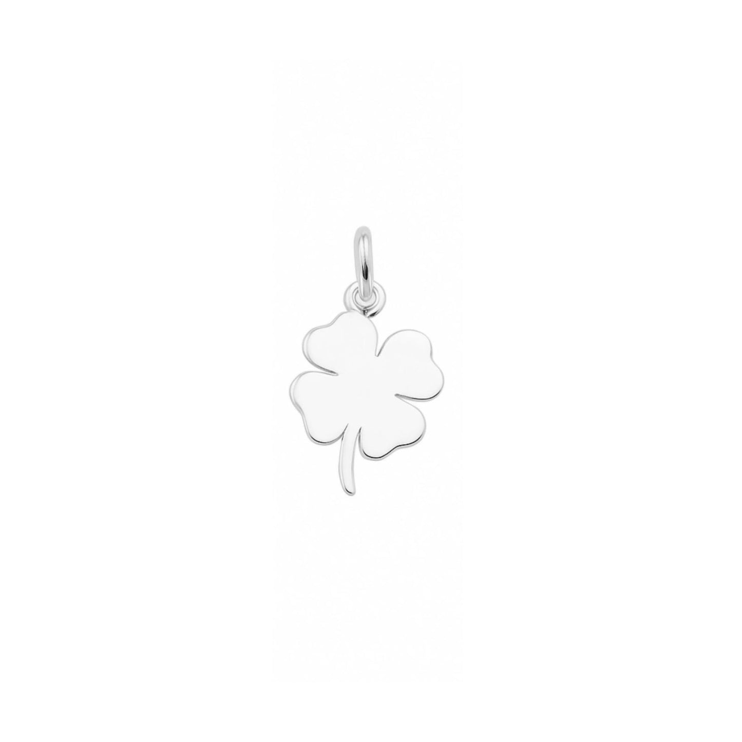 Sterling Silver Lucky Four Leaf Clover Pendant Charm For Necklace Bracelet
