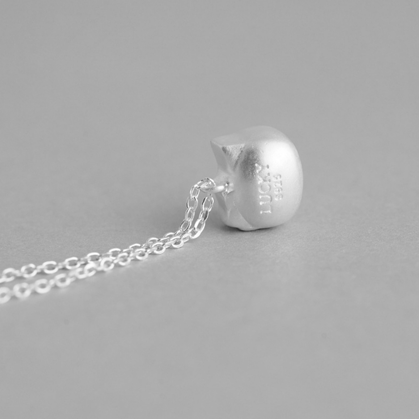 Sterling Silver Hello Kitty Necklace with Jingle Bell Charm - sugarkittenlondon