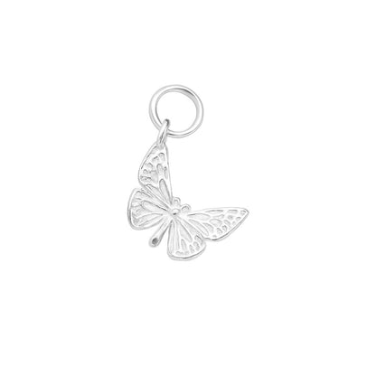 Sterling Silver Butterfly Pendant Charm for Necklace Bracelet Earrings