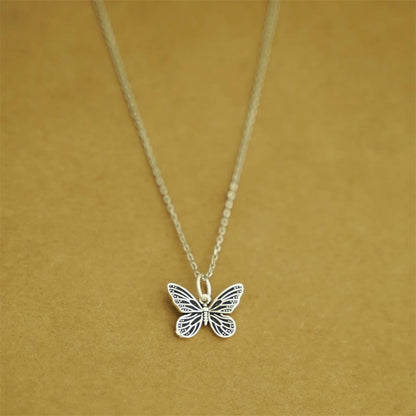 Sterling Silver Butterfly Pendant Charm for Necklace Bracelet Earrings