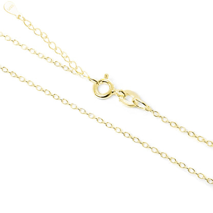 Three-tone mixed link chain necklace with lobster clasp, gold-tone links