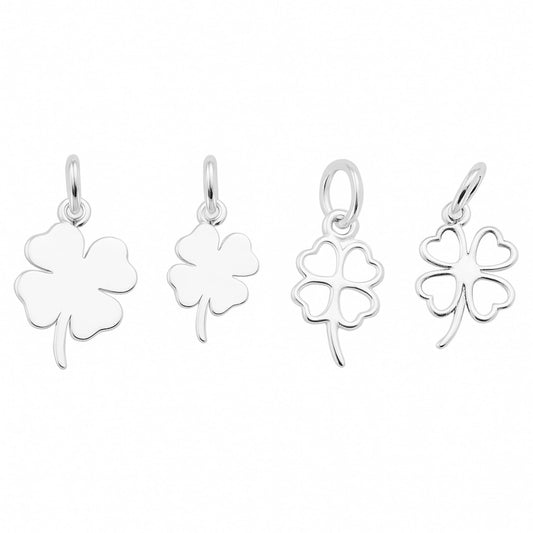 Lucky Four-Leaf Clover Charm