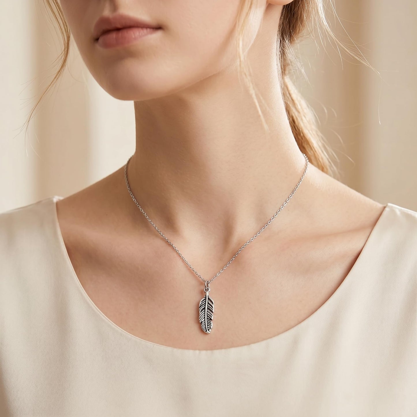 Sterling Silver Small Feather Angel Wing Charm Pendant For Necklace Bracelet Earrings