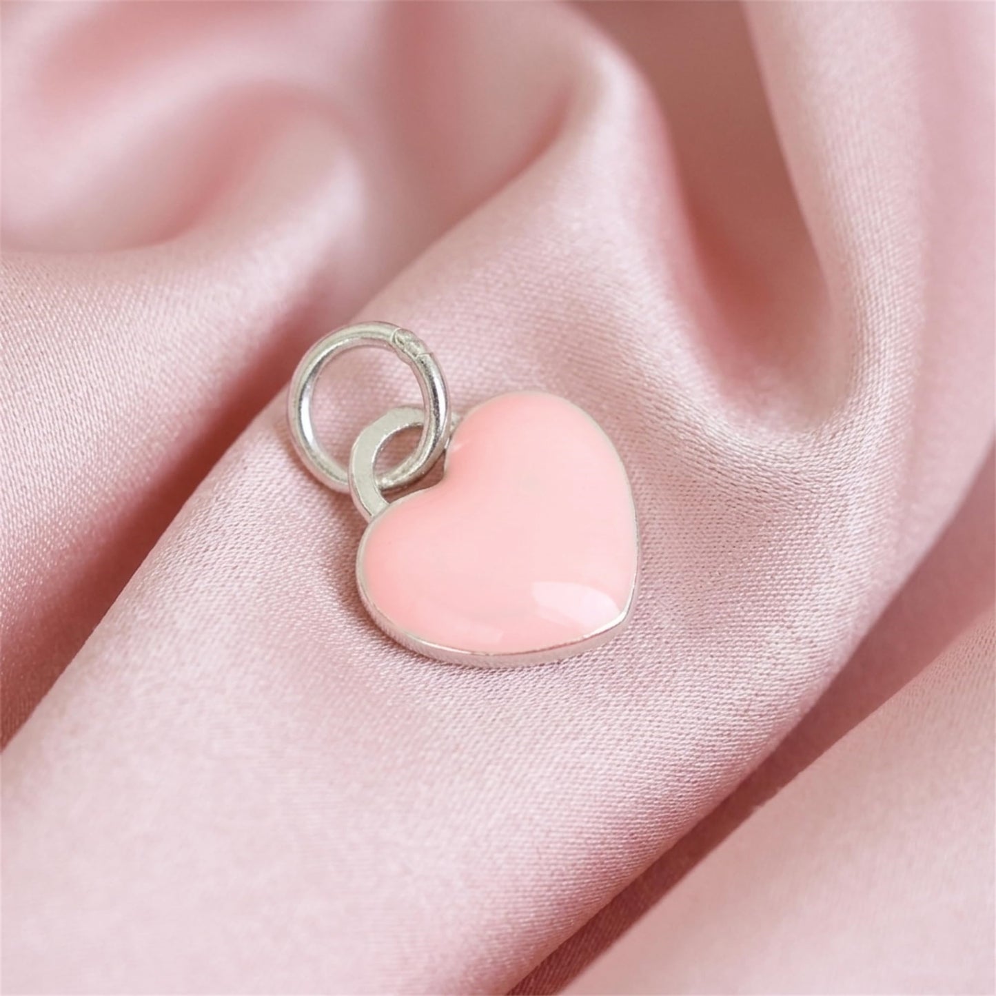Glazed Puffy Heart Charm