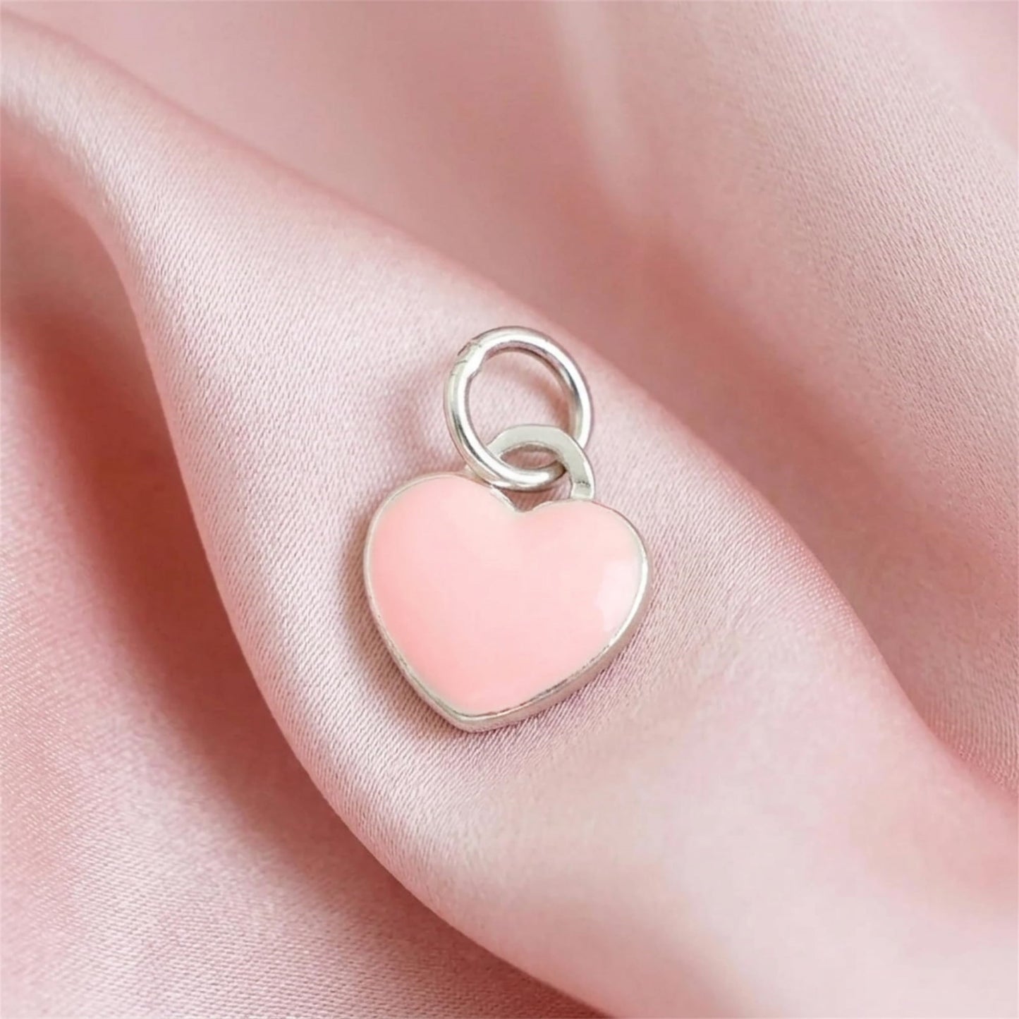 Glazed Puffy Heart Charm