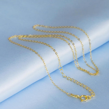 Three-layer link chain necklace with mixed gold-tone sections
