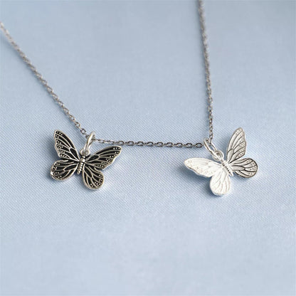 Sterling Silver Butterfly Pendant Charm for Necklace Bracelet Earrings