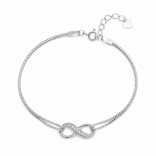 CZ Infinity Bracelet