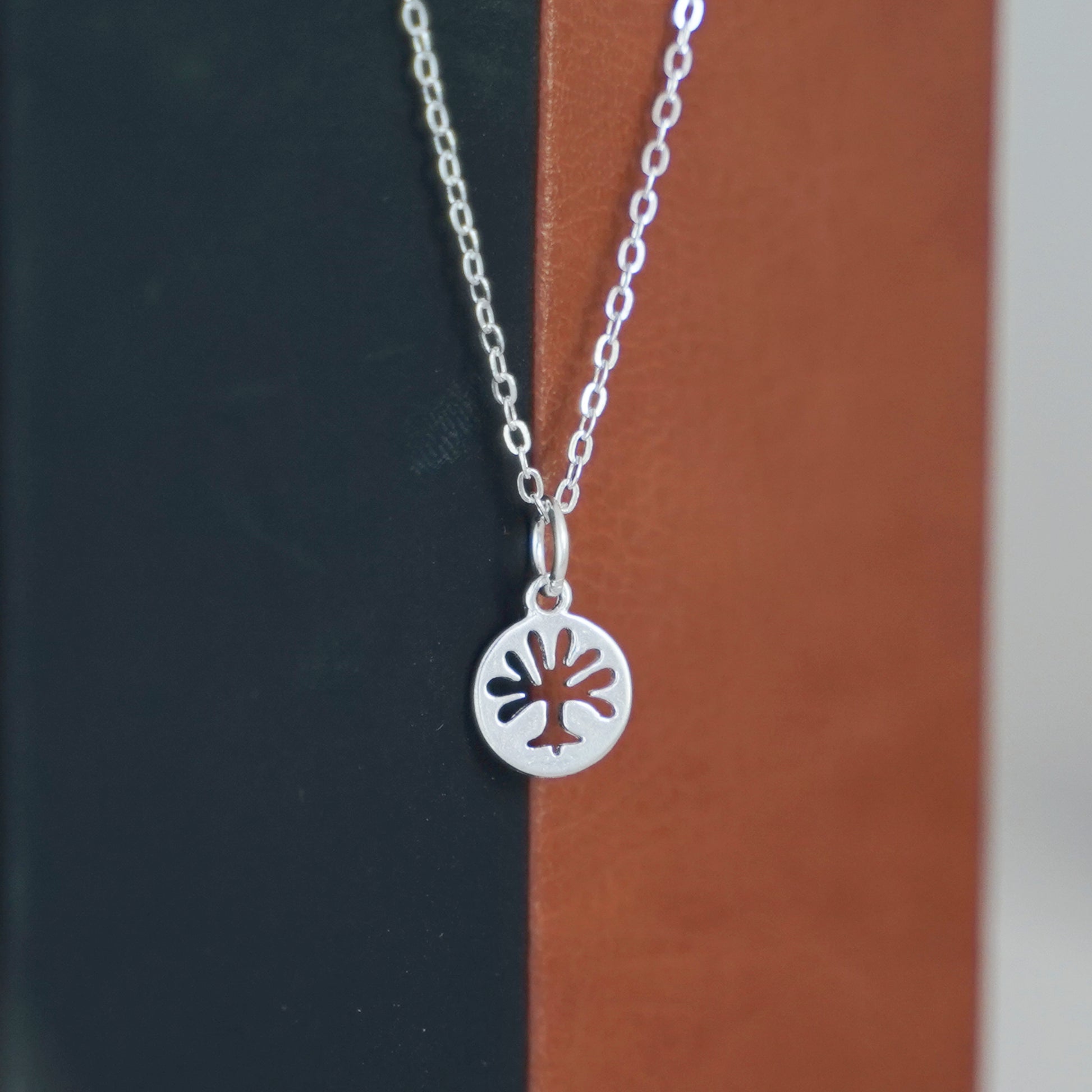 2 Sterling Silver Disc Dot Tree of Life Necklace Bracelet Pendants - sugarkittenlondon