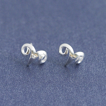 925 Sterling Silver Constellation Aries Sheep Stud Earrings with Shiny Finish