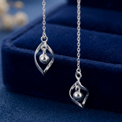 Lily Drop Threader Earrings