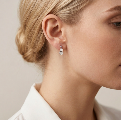 Double Dots Drop Studs