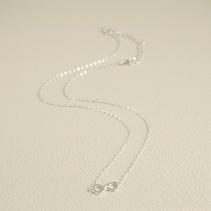 Silver Infinity Charm Necklace