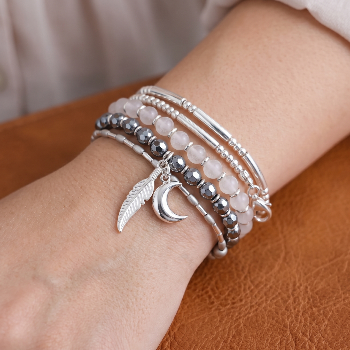 Sterling Silver Small Feather Angel Leaf Wing Charm Pendant For Necklace Bracelet Earrings (PS029)