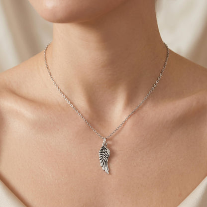 Sterling Silver Small Feather Angel Wing Charm Pendant For Necklace Bracelet Earrings