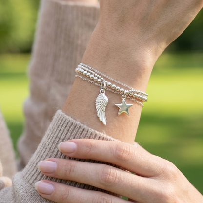 Sterling Silver Small Feather Angel Wing Charm Pendant For Necklace Bracelet Earrings