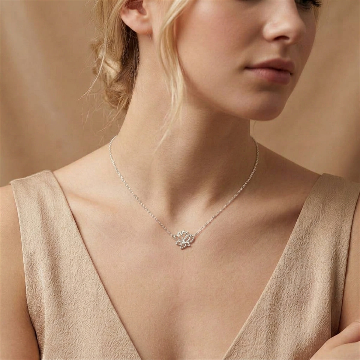 Lotus Flower Connector Charm