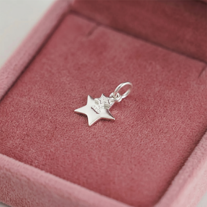 Sterling Silver Double Stars SHINE LIKE A STAR Necklace Bracelet Charm Pendant
