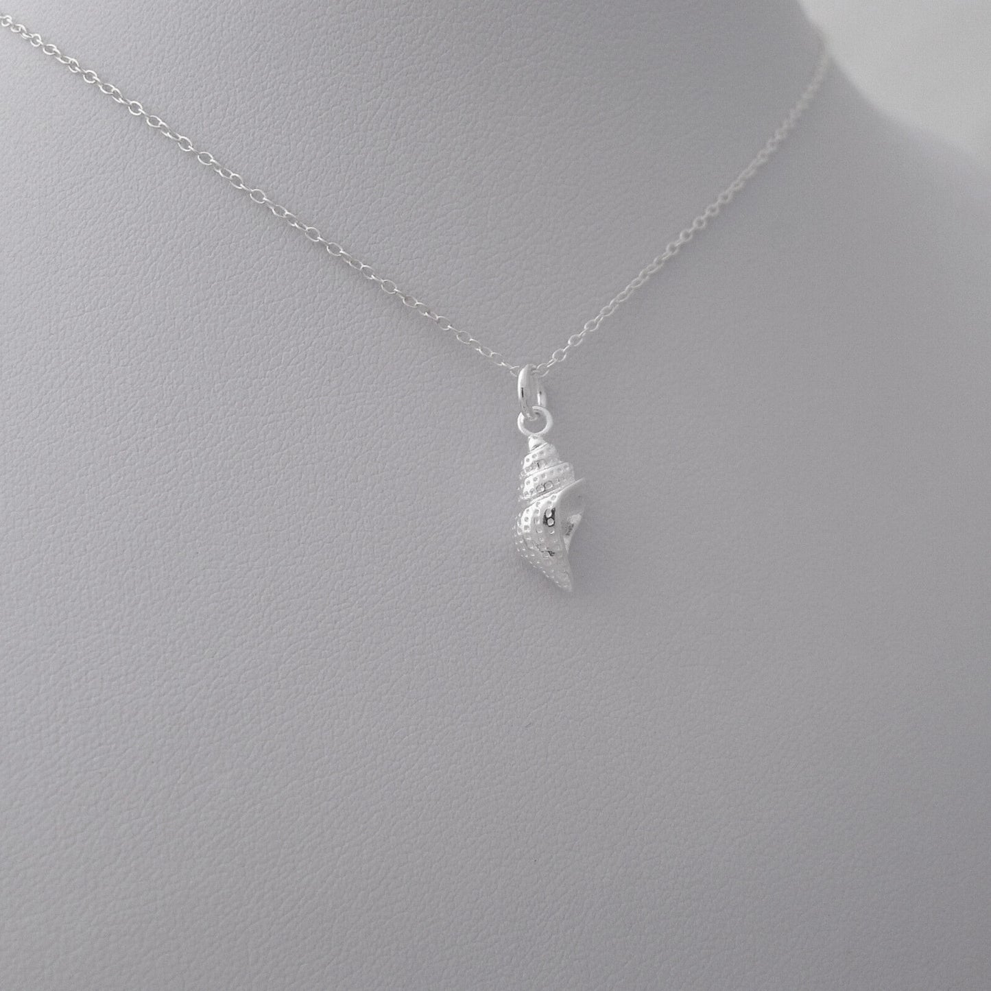 Sterling Silver Nautical Sea Snail Shell Necklace Bracelet Charm Pendant