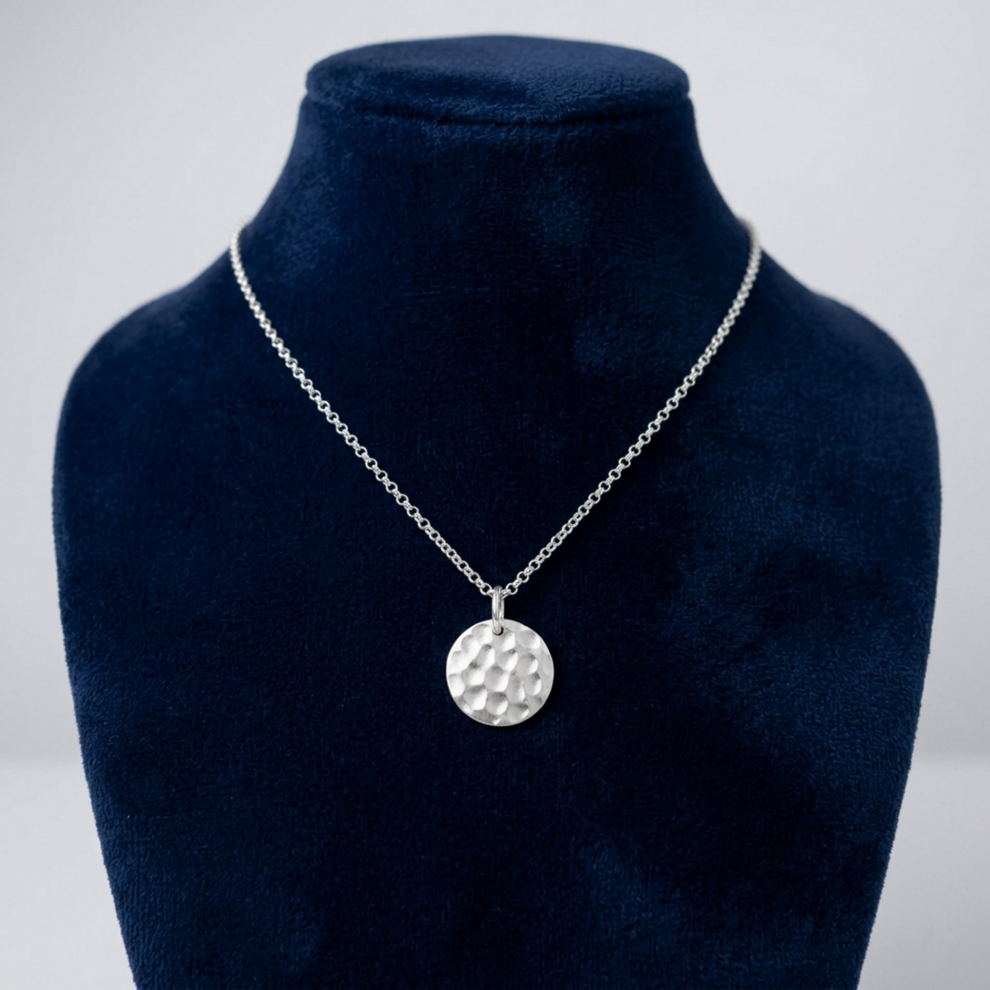 Organic Embossed Disc Pendant
