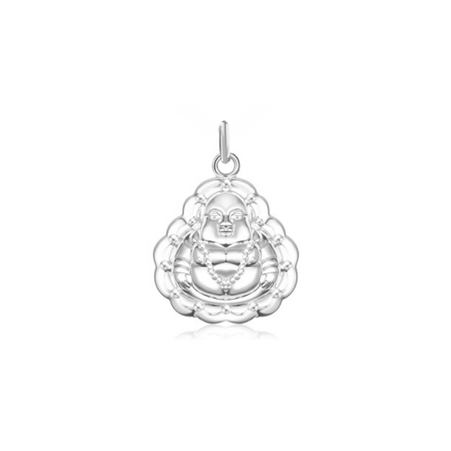 Fine Silver Happy Buddha Pendant