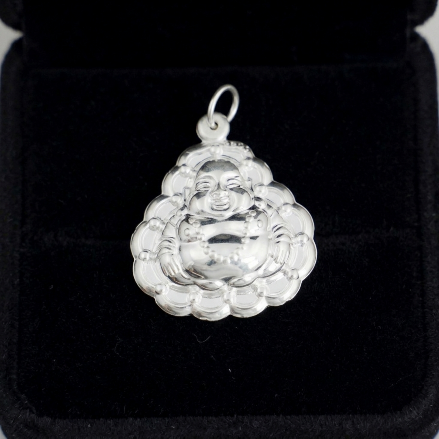 Fine Silver Happy Buddha Pendant