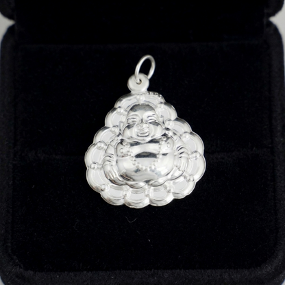 Fine Silver Happy Buddha Pendant