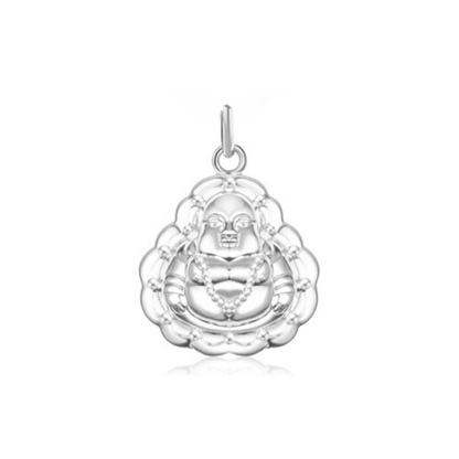 Fine Silver Happy Buddha Pendant