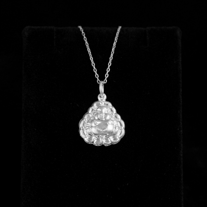 Fine Silver Happy Buddha Pendant