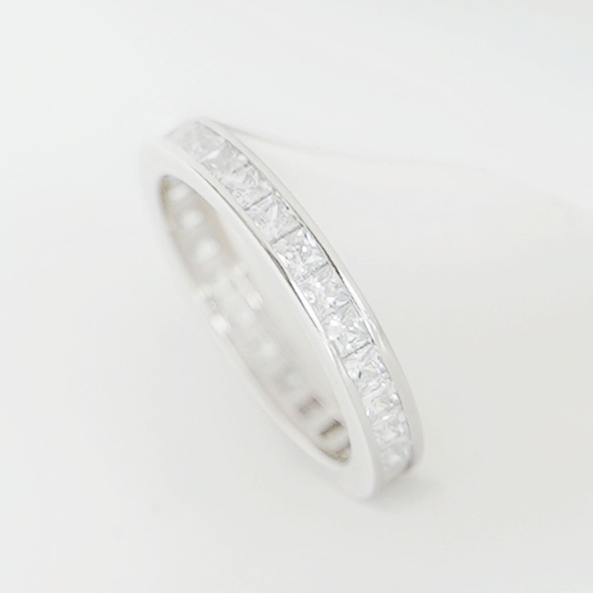 Cz on sale wedding band