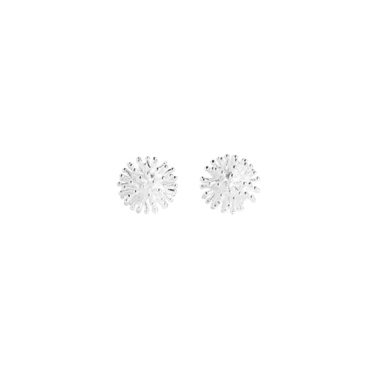 Sterling Silver 5mm Dandelion Flower Girls Stud Earrings Boxed - sugarkittenlondon