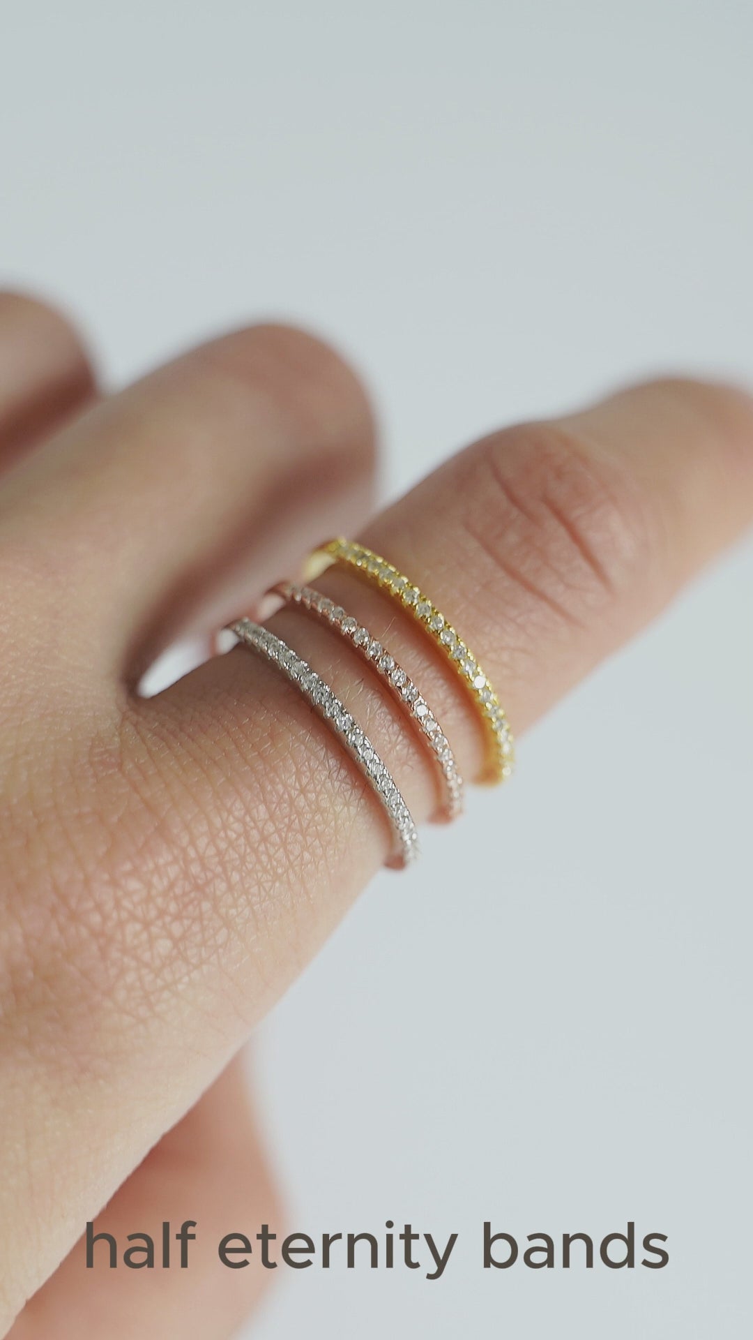 Solid 18K Gold 1.5mm Skinny Minnie Plain Jane Half Round cheapest Band YOUR Choice of 18K Yellow, White or Rose Gold