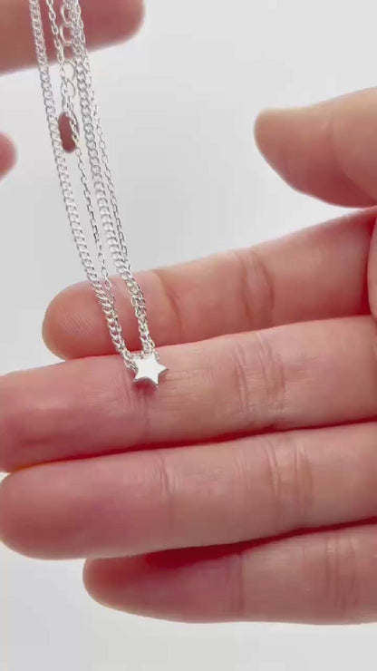 Double Layer Movable Star Anklet