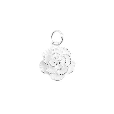 Sterling Silver Cherry Peach Lotus Flower Necklace Bracelet Pendant Charm - sugarkittenlondon