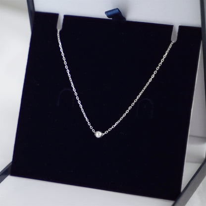 Sterling Silver 4mm Ball Bead Circle Round Belcher Curb Chain Necklace - sugarkittenlondon