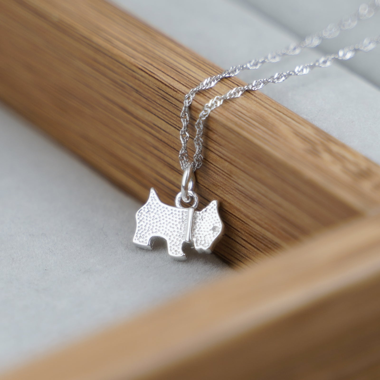 Sterling Silver Scottish Terrier Scottie Dog Necklace Bracelet Pendant Charm - sugarkittenlondon