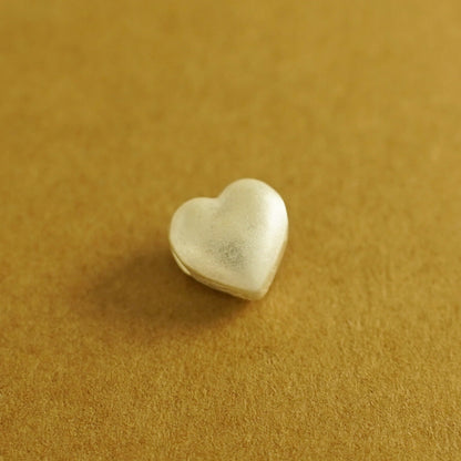 Fine Silver 999 Glazed Red Love Heart Sliding Spacer Charm Bead Boxed - sugarkittenlondon