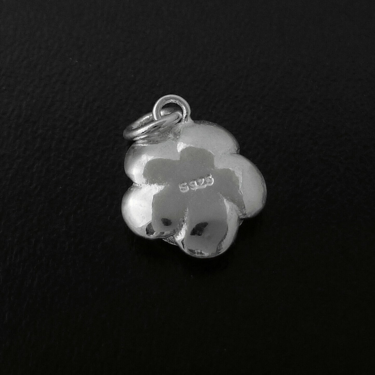 Sterling Silver Cherry Peach Lotus Flower Charm for Necklace or Bracelet - sugarkittenlondon