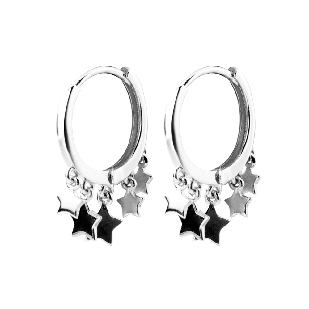 Sterling silver 2025 hinged hoop earrings