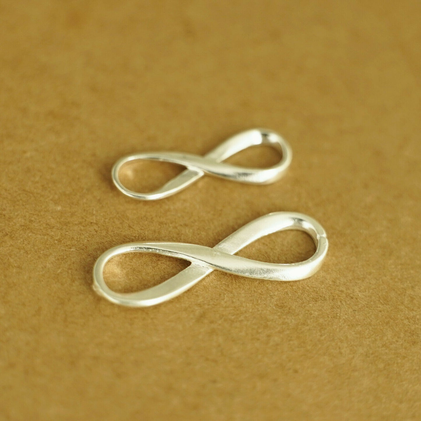 Sterling Silver Infinity Charm Infinite Love Necklace Bracelet Connector - sugarkittenlondon