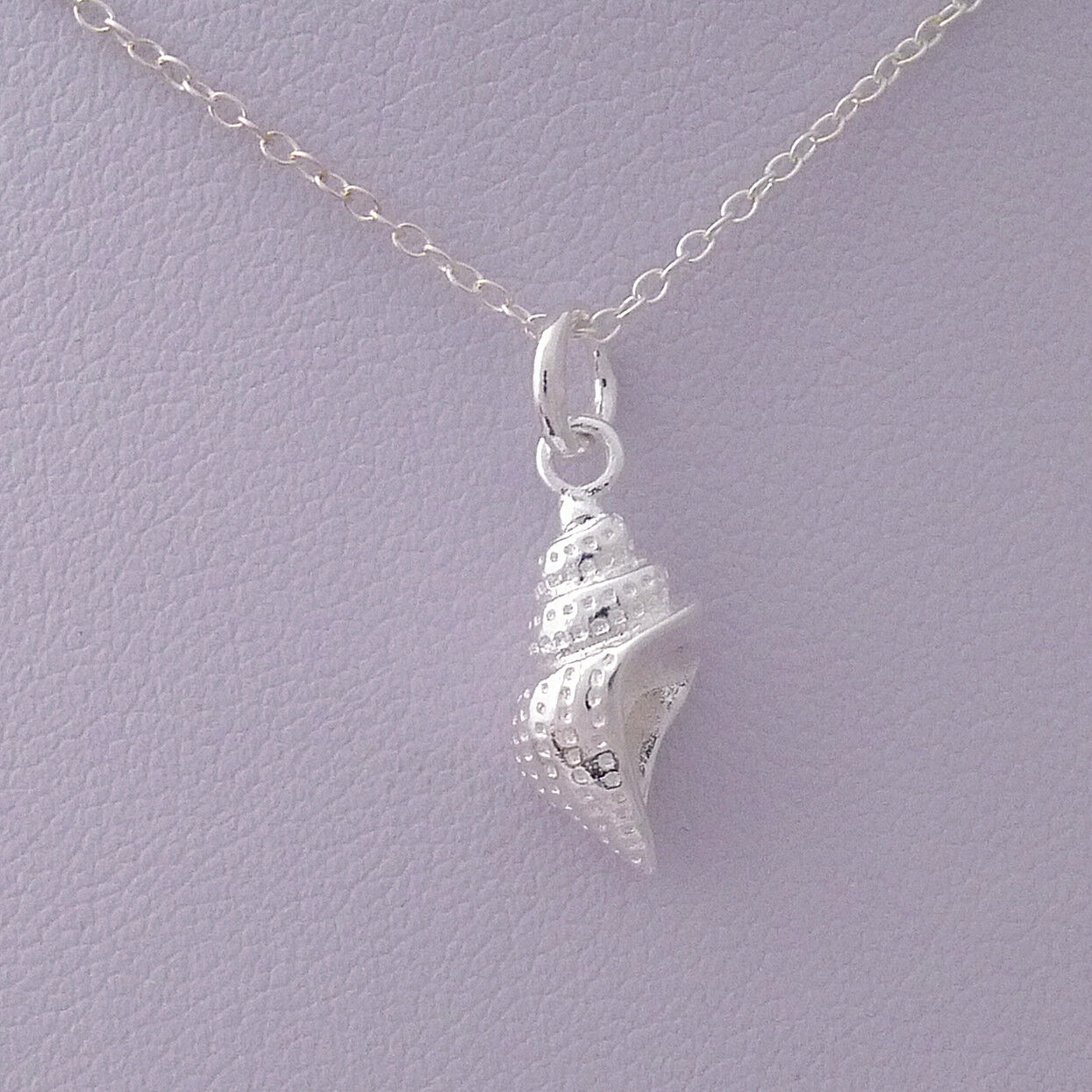 Sterling Silver Nautical Sea Snail Shell Necklace Bracelet Charm Pendant - sugarkittenlondon