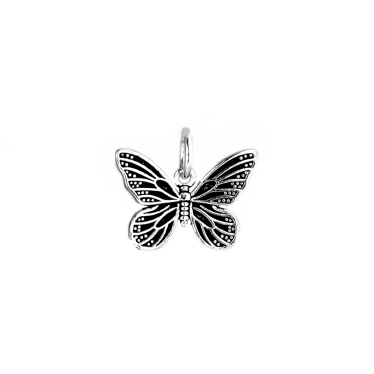 Sterling Silver Butterfly Pendant Charm for Necklace Bracelet II - sugarkittenlondon