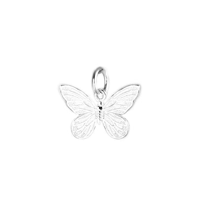 Sterling Silver Butterfly Pendant Charm for Necklace Bracelet II - sugarkittenlondon