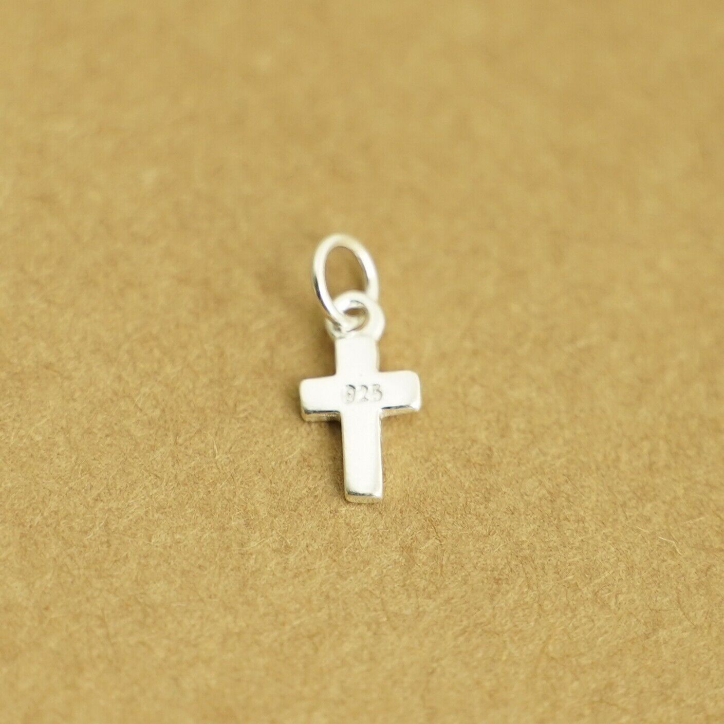 925 Sterling Silver Oxidized Mini Cross Pendant Charms - sugarkittenlondon