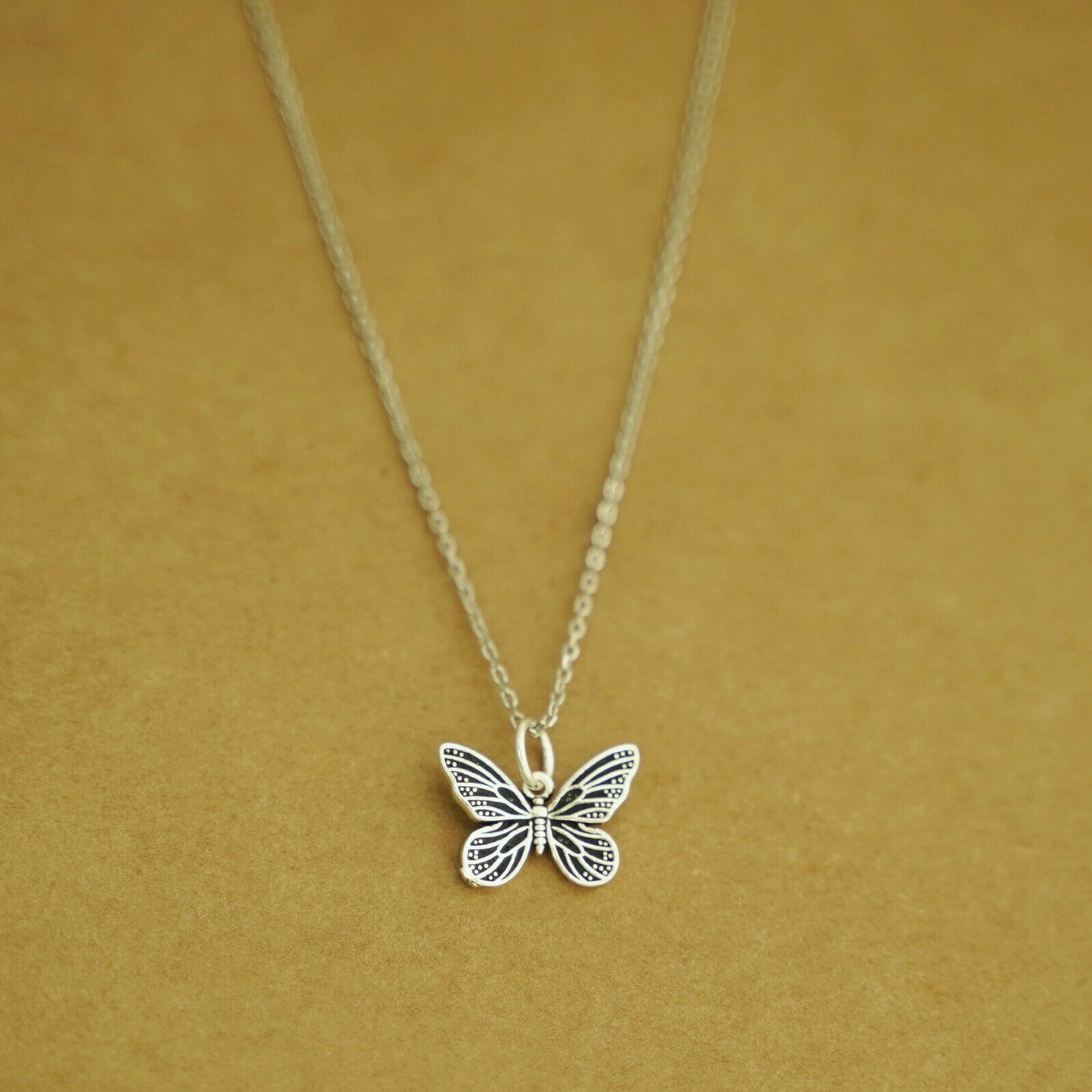 Sterling Silver Butterfly Pendant Charm for Necklace Bracelet II - sugarkittenlondon