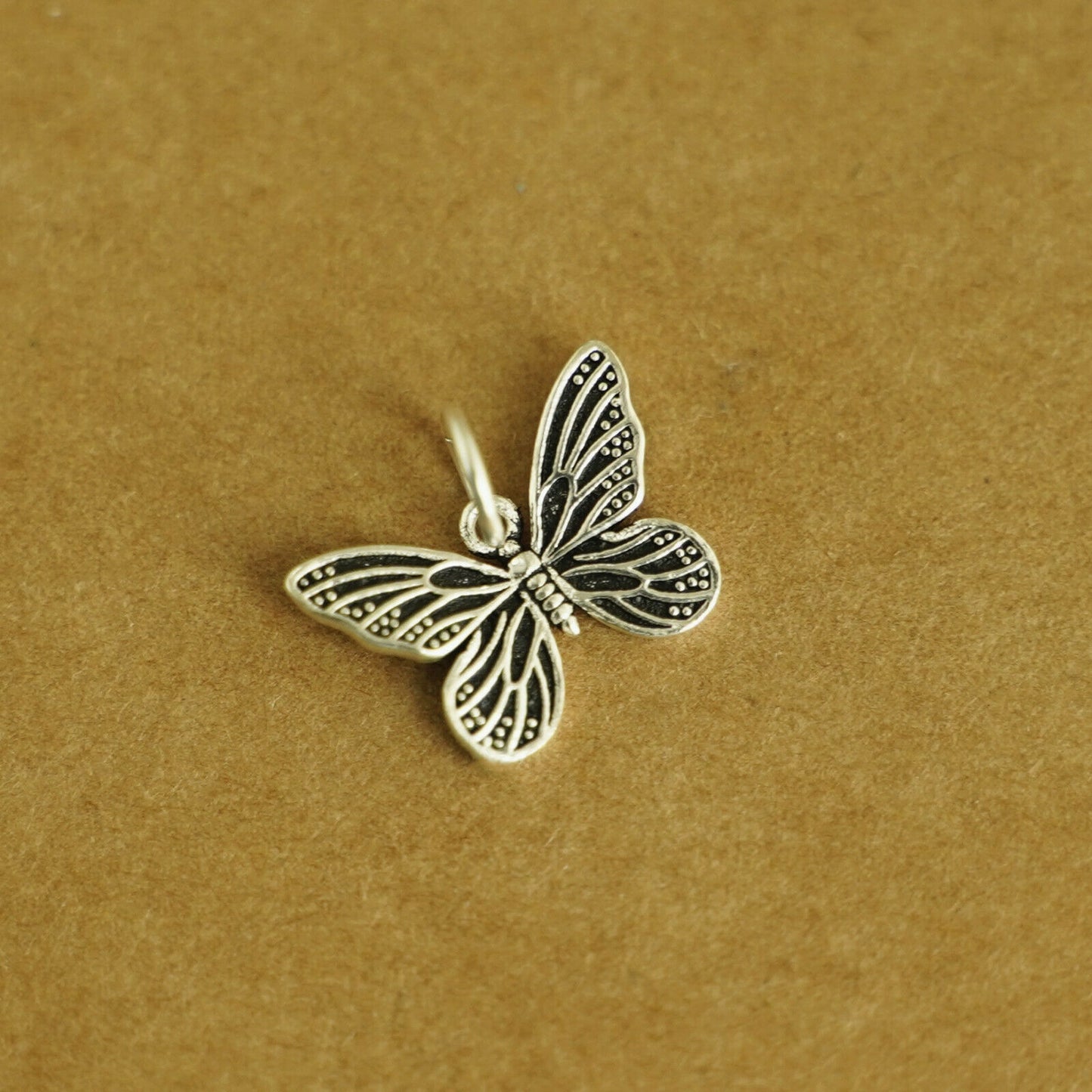 Sterling Silver Butterfly Pendant Charm for Necklace Bracelet II - sugarkittenlondon