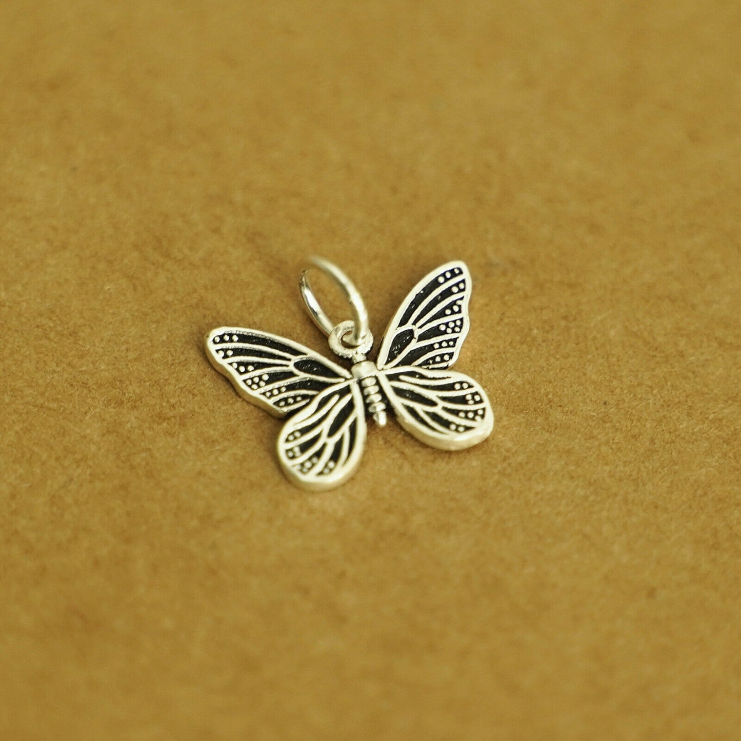 Sterling Silver Butterfly Pendant Charm for Necklace Bracelet II - sugarkittenlondon