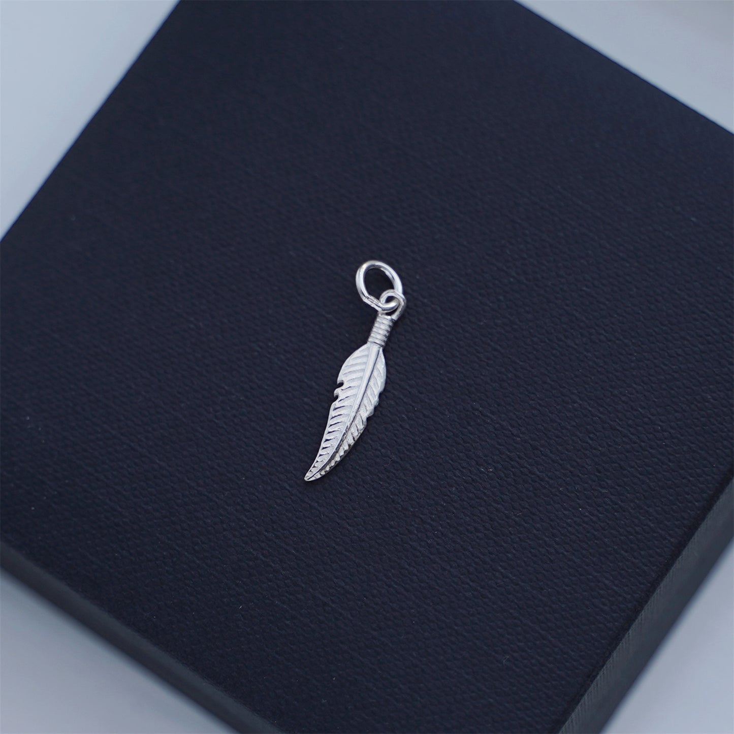 925 Sterling Silver Feather Angel Wing Charm Pendant for Necklace Bracelet Earrings - sugarkittenlondon